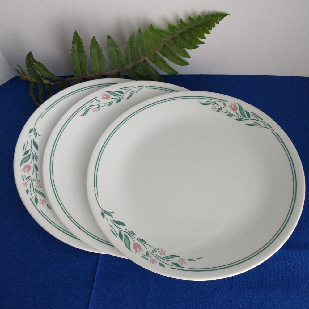 CORELLE VTG Rosemary 3 Dinner Plates